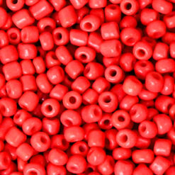 Glaskralen Rocailles 8/0 (3mm) Amaranth red (10gr)