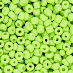 Glaskralen Rocailles 8/0 (3mm) Apple green (10gr)