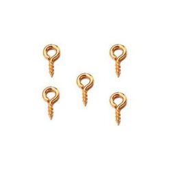 Schroefoogje 8x4 mm gold