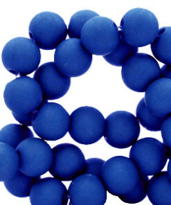 4mm acryl kralen Royal blue