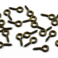 Schroefoogje 8x4 mm brons
