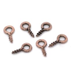 Schroefoogje 8x4 mm koper