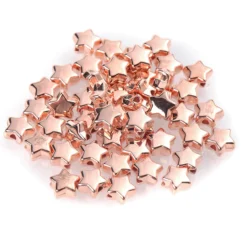 Metallook kralen ster 6mm