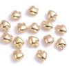 Metallook bedel hartje 6x8mm goud