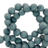 Houten kralen rond 6mm Slate grey