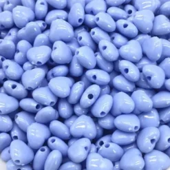 Acryl hartje mat licht blauw 8mm