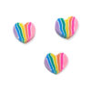 Polymeer kralen Hartje rainbow 10mm
