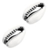 Schelp kralen specials Kauri White-silver