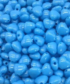 Acryl hartje mat blauw 8mm