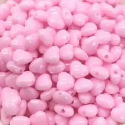 Acryl hartje lichtroze 8mm