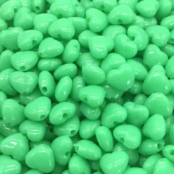 Acryl hartje mat groen 8mm