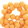 4mm acryl kralen matt Sorbet orange