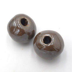 Keramiek kralen Taupe 16x20mm