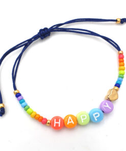 DIY armbandje Happy rainbow