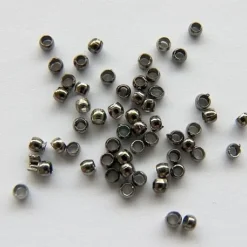 DQ knijpkralen 2mm antraciet (25 stuks)
