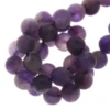 Amethyst Beads Frosted (6mm)