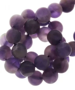 Amethyst Beads Frosted (6mm)