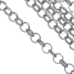 RVS Jasseron Schakelketting (4 x 1mm) Antiek Zilver