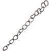 Onderdelen DQ metaal verlengketting Antiek zilver (per 50cm)