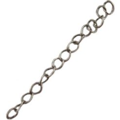 Onderdelen DQ metaal verlengketting Antiek zilver (per 50cm)