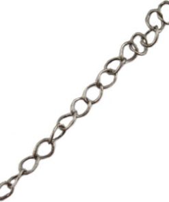 Onderdelen DQ metaal verlengketting Antiek zilver (per 50cm)