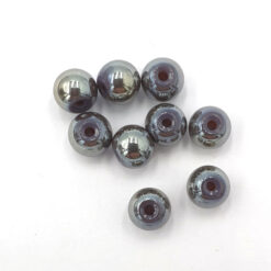 8mm glaskralen tanzanite AB