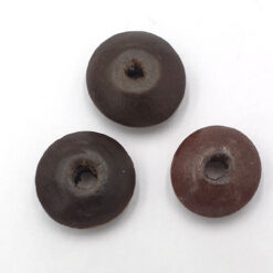 Houten kralen disc 13x5mm bruin
