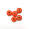 Houten kralen disc 10mm oranje