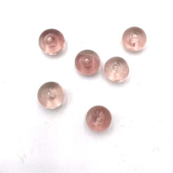 Glaskralen rondell 10x8mm Vintage pink