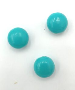 Acryl kralen plat turquoise 12mm