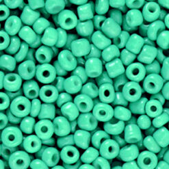 Glaskralen Rocailles 8/0 (3mm) Bright jade green