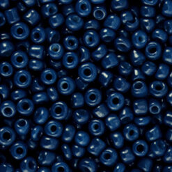 Glaskralen Rocailles 8/0 (3mm) Dark navy blue