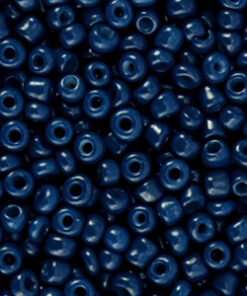 Glaskralen Rocailles 8/0 (3mm) Dark navy blue