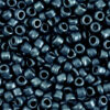 Glaskralen Rocailles 8/0 (3mm) Metallic aegean blue