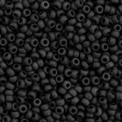 Miyuki rocailles 11/0 Opaque matte black 11-401f (5gr)