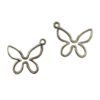 Metallook bedel vlinder 24x21mm