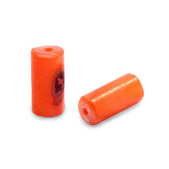 Schelp kralen tube Royal orange