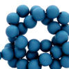 8mm acryl kralen matt Prussian blue