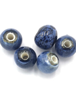 Keramiek kralen 10mm blauw