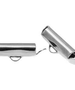Schuiver Eindkapjes (Binnenmaat 3mm - 13mm) Antiek Zilver