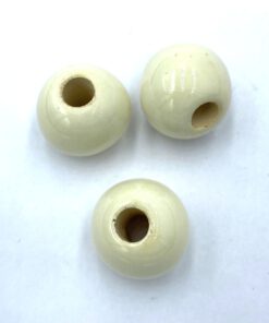 Keramiek kralen creme 15mm