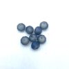 Top facet kralen 8x6mm blauw grijs mat ab