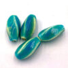 Keramieken kralen ovaal 8x19mm turquoise