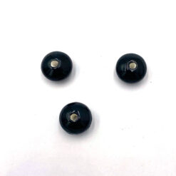 Keramiek kralen zwart disc 12x8mm