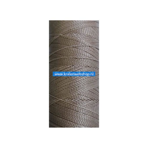 Braziliaans polyester waxkoord Beige 0.5mm