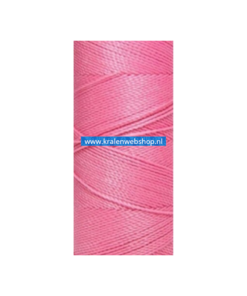 braziliaans-polyester-waxkoBraziliaans polyester waxkoord Roze 0.5mm (per meter)