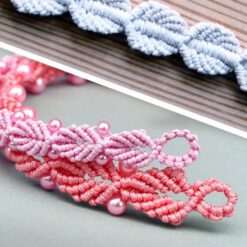 Micro macrame oorbellen menu