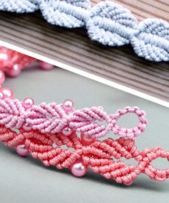 Micro macrame oorbellen menu