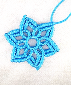 Braziliaans polyester waxkoord Turquoise 0.5mm (per meter)