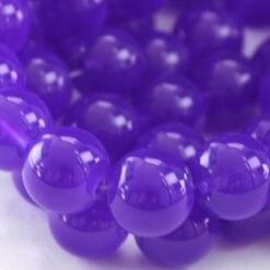 Glaskralen paars opaal 12mm